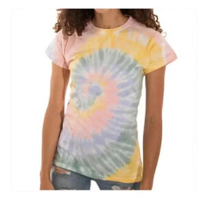 🆕Sunset Glow Pastel Tones Tie Dye Tee L🆕